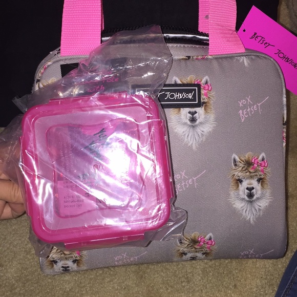 RARE Betsey Johnson Llama lunch tote - Picture 3 of 4